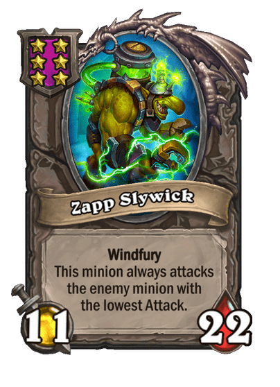 Zapp Slywick Hearthstone kártya
