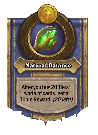 Natural Balance Hearthstone kártya