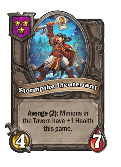 Stormpike Lieutenant Hearthstone kártya