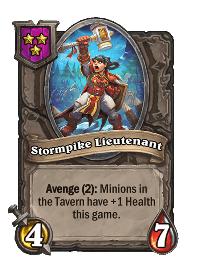Stormpike Lieutenant Hearthstone kártya