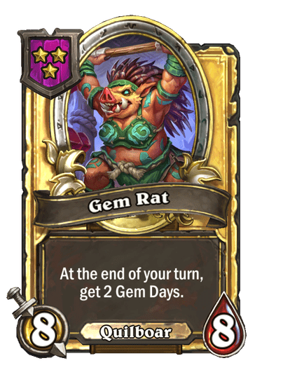 Gem Rat Hearthstone kártya