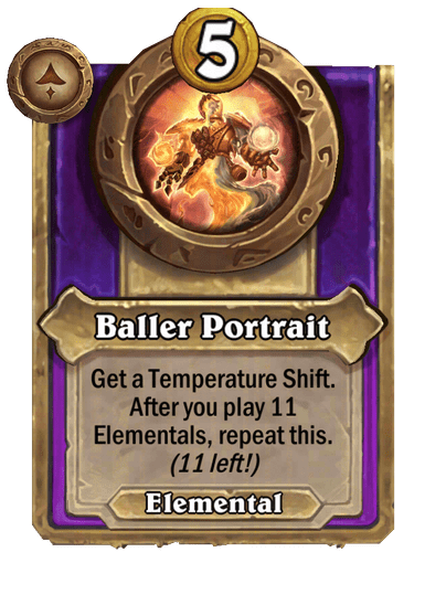 Baller Portrait Hearthstone kártya