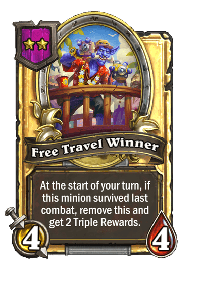 Free Travel Winner Hearthstone kártya
