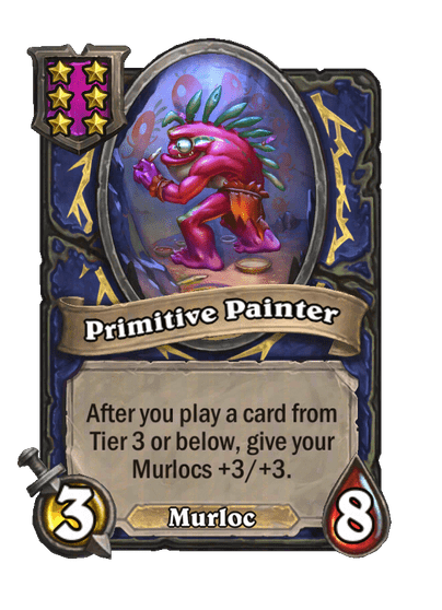 Primitive Painter Hearthstone kártya