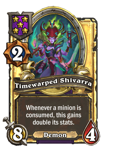 Timewarped Shivarra Hearthstone kártya