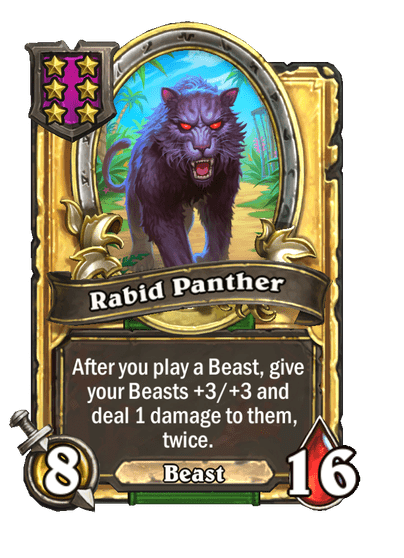 Rabid Panther Hearthstone kártya