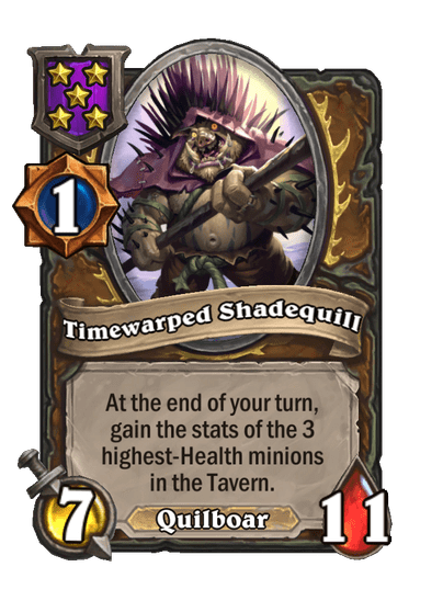 Timewarped Shadequill Hearthstone kártya
