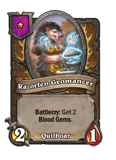 Razorfen Geomancer Hearthstone kártya