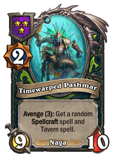 Timewarped Pashmar Hearthstone kártya