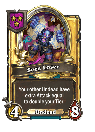 Sore Loser Hearthstone kártya