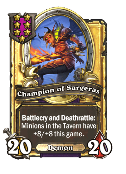 Champion of Sargeras Hearthstone kártya