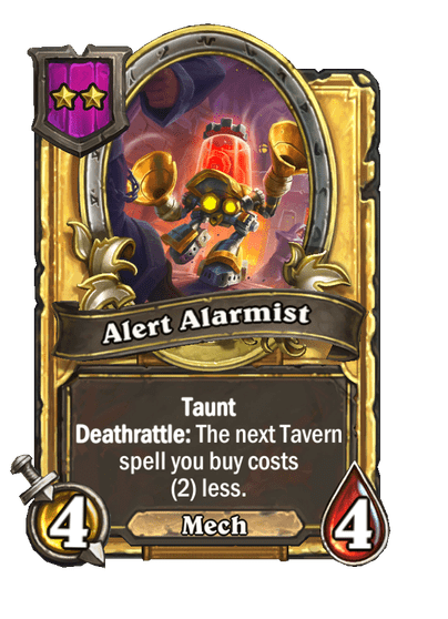 Alert Alarmist Hearthstone kártya