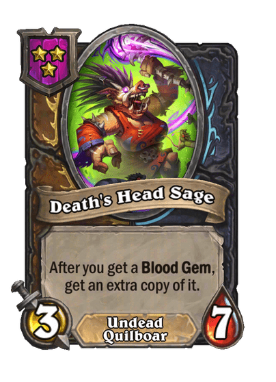 Death's Head Sage Hearthstone kártya