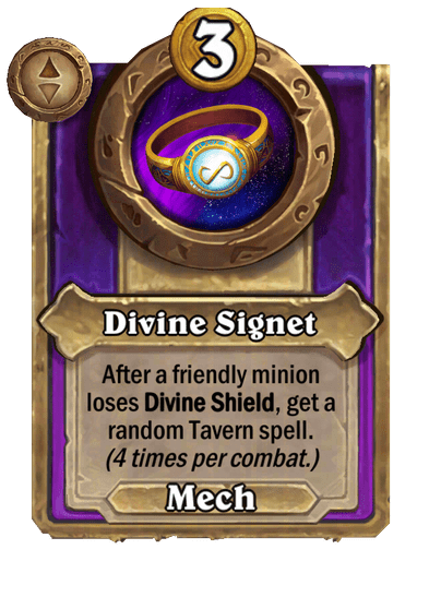Divine Signet Hearthstone kártya