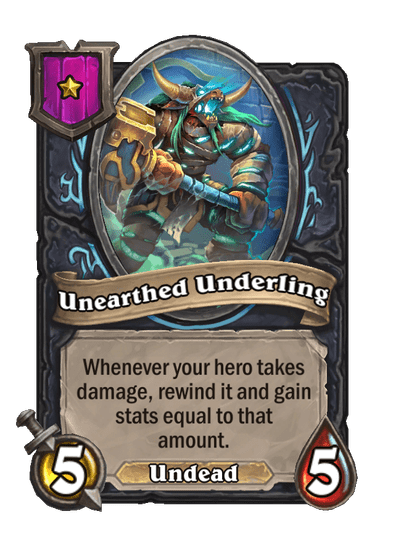 Unearthed Underling Hearthstone kártya