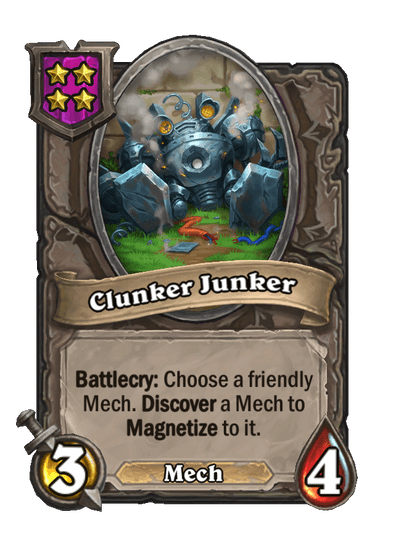 Clunker Junker Hearthstone kártya