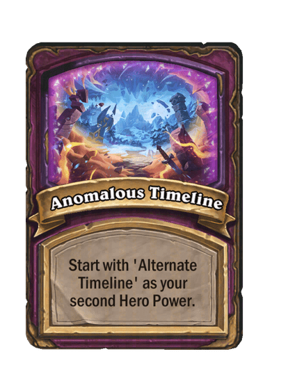 Anomalous Timeline Hearthstone kártya