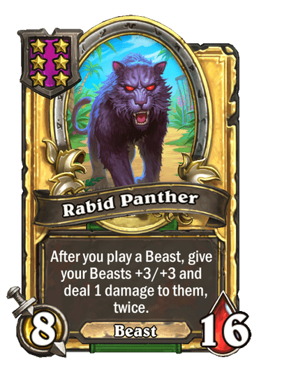 Rabid Panther Hearthstone kártya