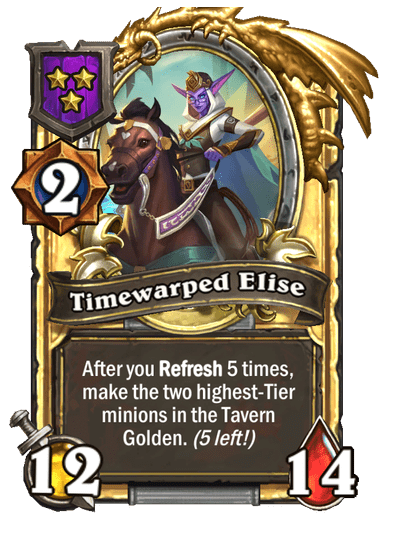 Timewarped Elise Hearthstone kártya