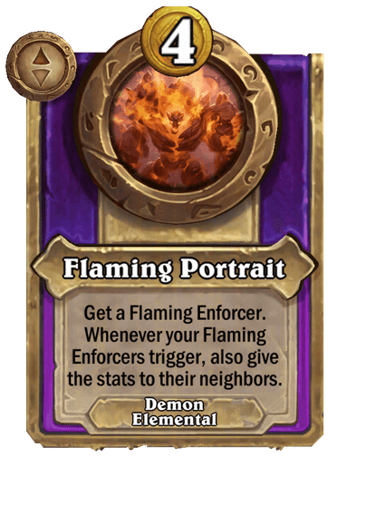 Flaming Portrait Hearthstone kártya