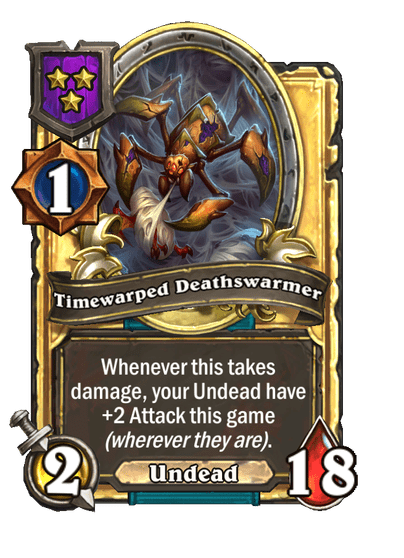Timewarped Deathswarmer Hearthstone kártya