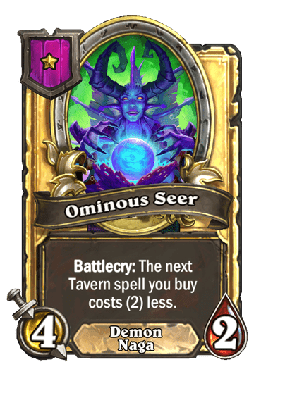Ominous Seer Hearthstone kártya