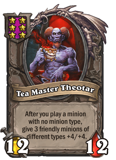 Tea Master Theotar Hearthstone kártya