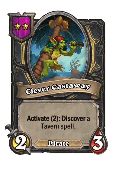 Clever Castaway Hearthstone kártya