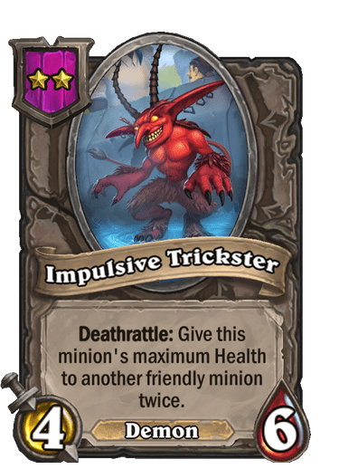 Impulsive Trickster Hearthstone kártya