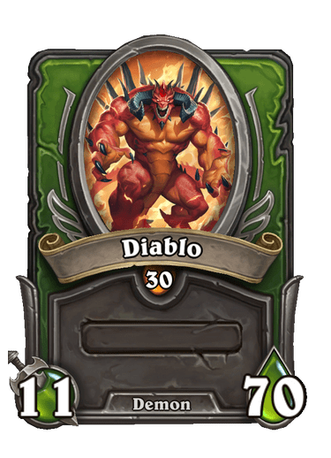 Diablo Hearthstone kártya