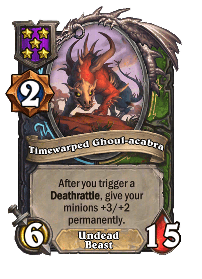 Timewarped Ghoul-acabra Hearthstone kártya