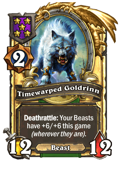 Timewarped Goldrinn Hearthstone kártya
