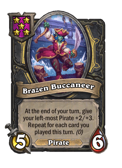 Brazen Buccaneer Hearthstone kártya