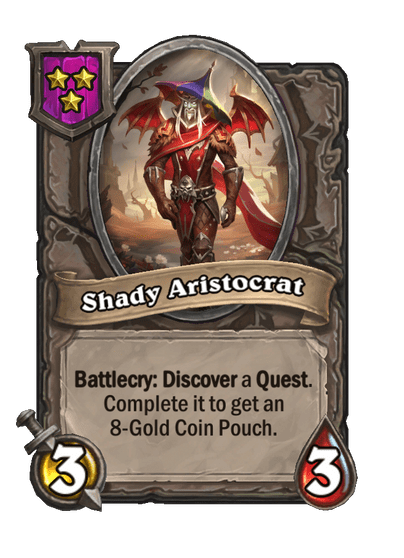 Shady Aristocrat Hearthstone kártya
