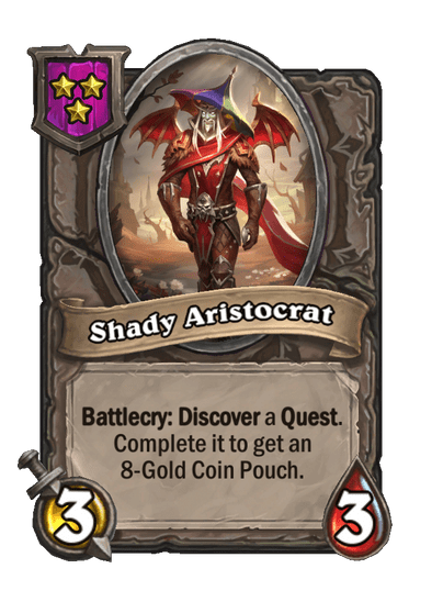 Shady Aristocrat Hearthstone kártya