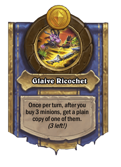 Glaive Ricochet Hearthstone kártya