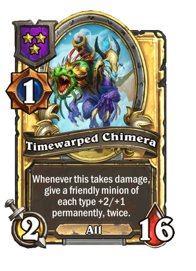 Timewarped Chimera Hearthstone kártya