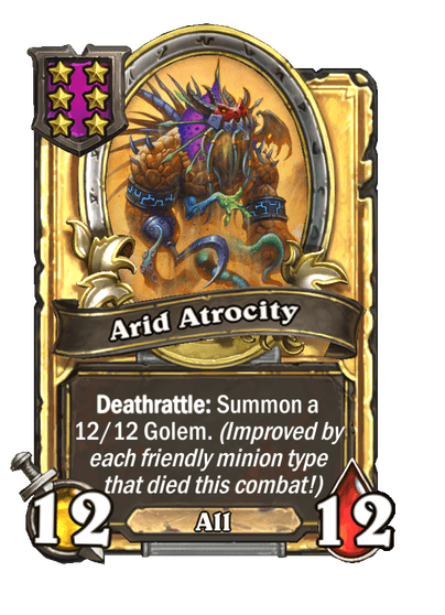 Arid Atrocity Hearthstone kártya