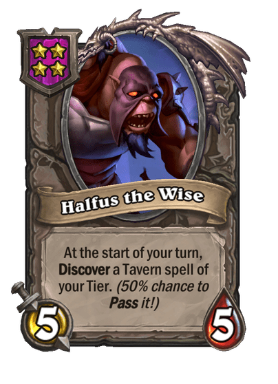 Halfus the Wise Hearthstone kártya