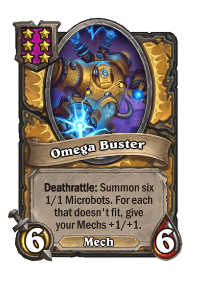 Omega Buster Hearthstone kártya