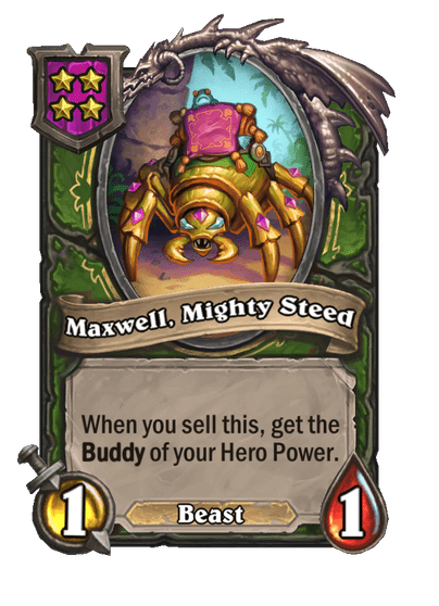 Maxwell, Mighty Steed Hearthstone kártya
