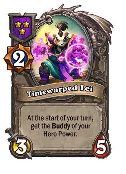 Timewarped Lei Hearthstone kártya