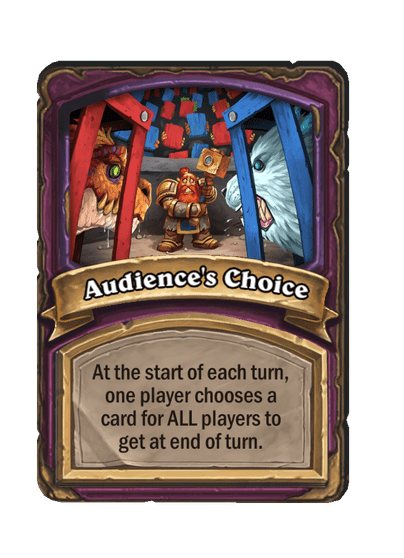 Audience's Choice Hearthstone kártya