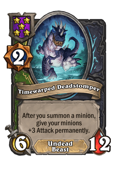 Timewarped Deadstomper Hearthstone kártya