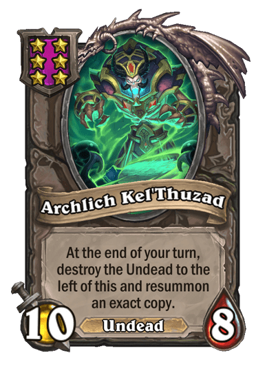 Archlich Kel'Thuzad Hearthstone kártya
