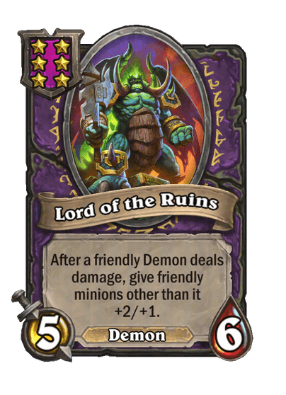 Lord of the Ruins Hearthstone kártya