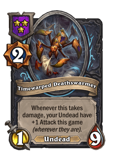 Timewarped Deathswarmer Hearthstone kártya