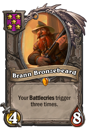 Brann Bronzebeard Hearthstone kártya