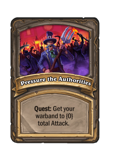 Pressure the Authorities