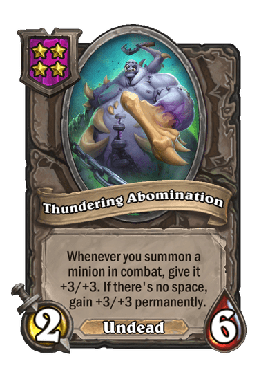 Thundering Abomination Hearthstone kártya